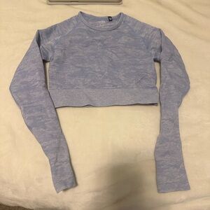 AYBL Light Blue Patterned Crop Top